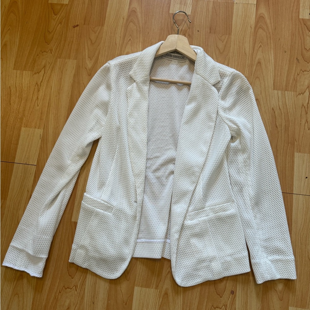 Joana Baraschi textured white blazer